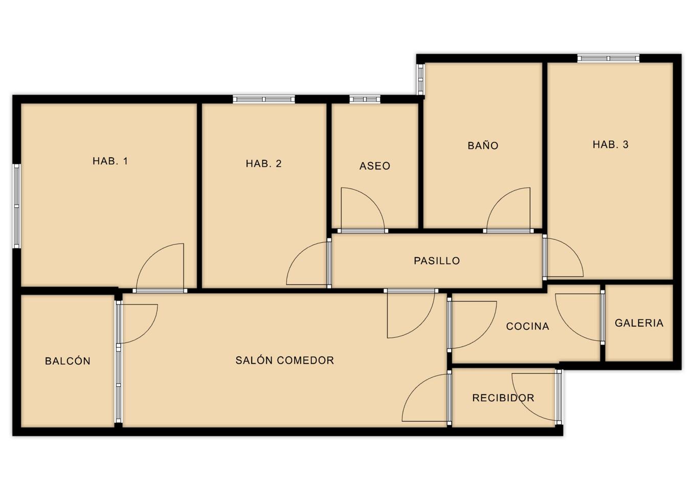 pisos en terrassa · carrer-d'arenys-de-mar-08225 275000€